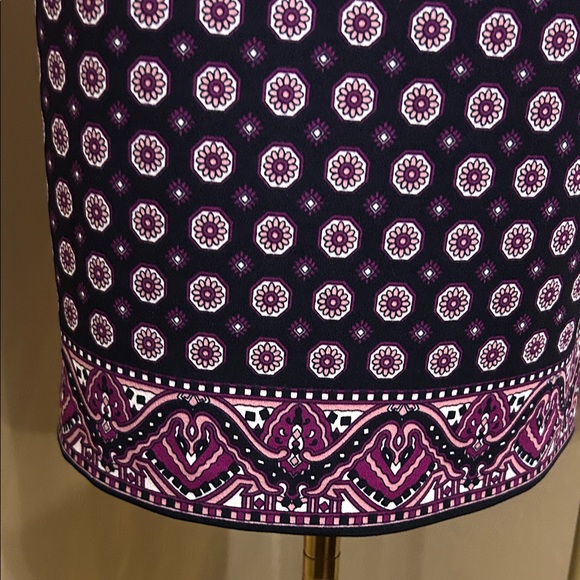 Banana Republic Navy Dress with Pink Medallion Print - Picture 5 of 11